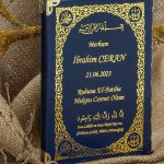 İsim Baskılı Ciltli Yasin Kitabı - Lacivert - Çanta Boy - 128 SAYFA